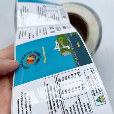 Papier samoprzylepne naklejki zabezpieczające przed manipulacją Niestandardowe etykiety do drukowania opakowań