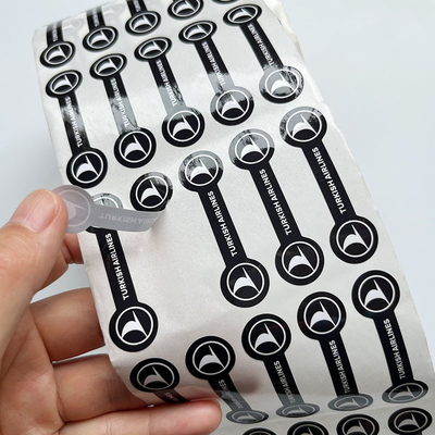 Odporna na promieniowanie UV wodoodporna samoprzylepna etykieta z PVC Split Back Printed Logo Die Cut Vinyl Sticker