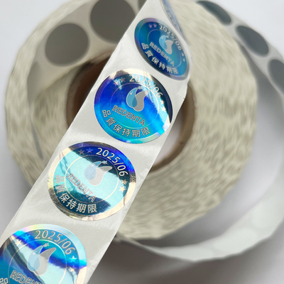 Dostosowane logo Made Label Holograficzna naklejka Efekt tęczy Niestandardowa naklejka z hologramem