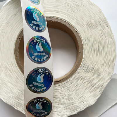 Dostosowane logo Made Label Holograficzna naklejka Efekt tęczy Niestandardowa naklejka z hologramem