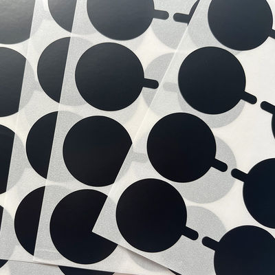 Wodoodporne niestandardowe naklejki sabotażowe Drukowanie samoprzylepne Koło Prywatna etykieta winylowa