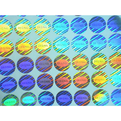 Samoprzylepne laserowe holograficzne etykiety zabezpieczające do szklanej butelki
