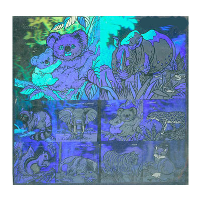 Samoprzylepne laserowe holograficzne etykiety zabezpieczające do szklanej butelki