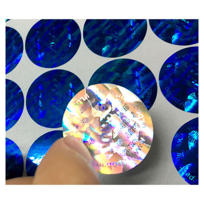Wodoodporne autentyczne naklejki 2D 3D z okrągłym hologramem