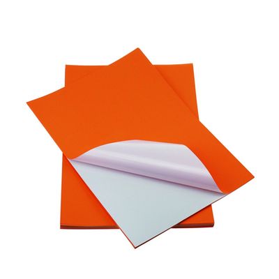 Kolor A4 Premium 100% pulpy drzewnej, samoprzylepny papier samoprzylepny Papier samoprzylepny w rozmiarze listowym