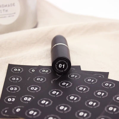 Szminka Perfumy Essential Oil Tamper Seal Naklejki z nadrukiem na złotej folii