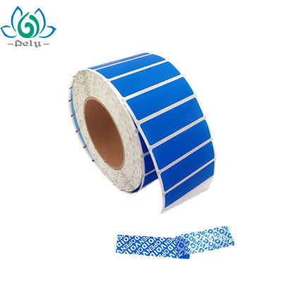 ODM Service 8,5 x 2,2 cm Pantone Colour Tamper Evident Security Labels