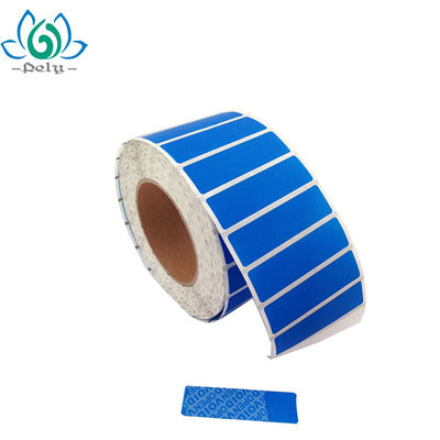 ODM Service 8,5 x 2,2 cm Pantone Colour Tamper Evident Security Labels
