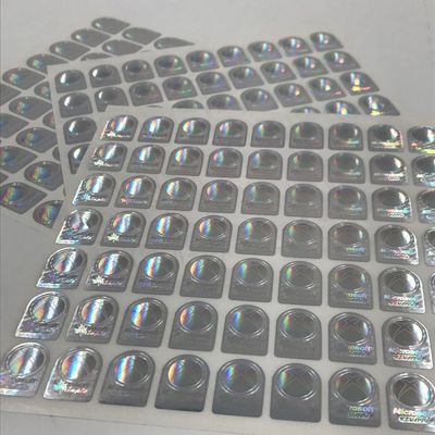 Naklejki z folii holograficznej odporne na wilgoć, naklejki holograficzne 3D