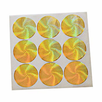 ISO9001 2008 Naklejka z hologramem w kolorze srebrnym CMYK, niestandardowe naklejki z hologramem zabezpieczającym