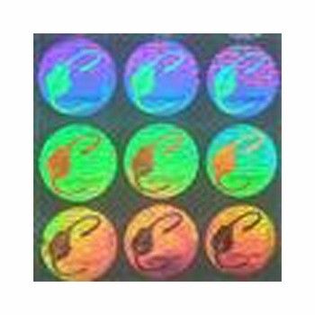 ISO9001 2008 Naklejka z hologramem w kolorze srebrnym CMYK, niestandardowe naklejki z hologramem zabezpieczającym