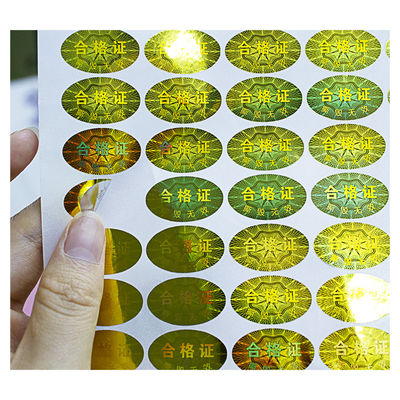 Holograficzne naklejki Pely Anti Counterfeit Custom Die Cut