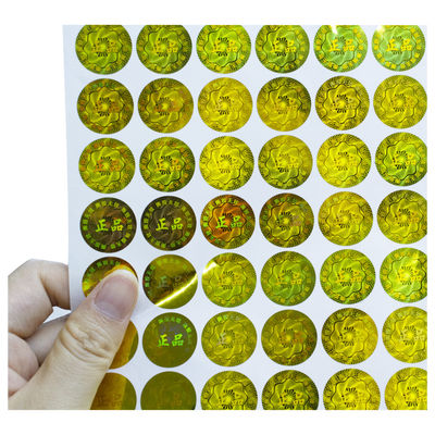 Holograficzne naklejki Pely Anti Counterfeit Custom Die Cut