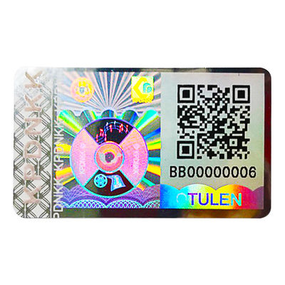 Etykiety zabezpieczające z winylowym kodem QR i hologramem