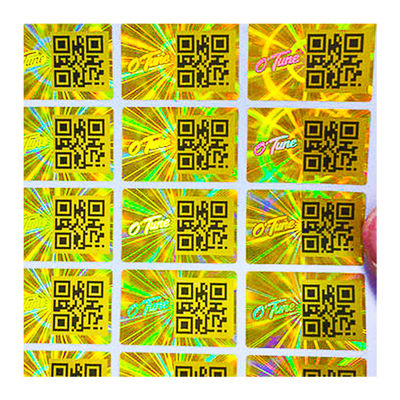 Etykiety zabezpieczające z winylowym kodem QR i hologramem