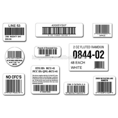 Bez wybielania Samoprzylepne etykiety winylowe ISO9001 2000