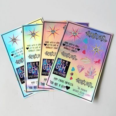 Holograficzne winylowe naklejki sabotażowe