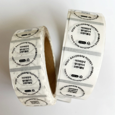 40mm Okrągłe Przezroczyste Winylowe Błyszczące Naklejki Samoprzylepne Szminka Przezroczyste Naklejki Samoprzylepne